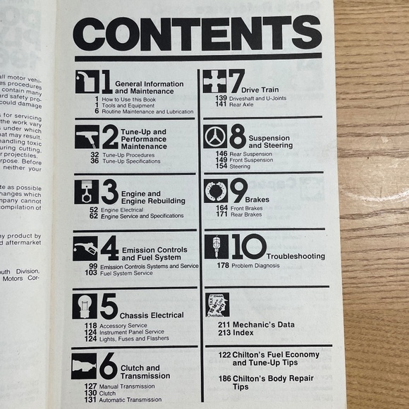 Chiltons Dodge Plymouth Vans 1967-84 Repair Tune Up Guide Book #6934 Shop Manual - Picture 6 of 6